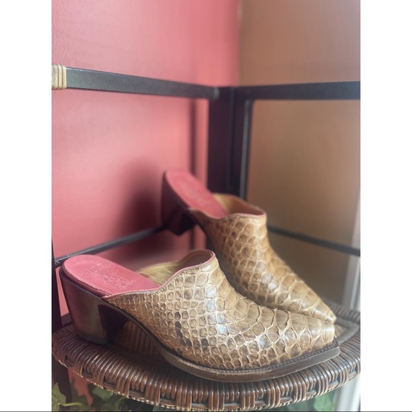 OLD GRINGO Snakeskin mules sz 8.5 - Picture 2 of 8